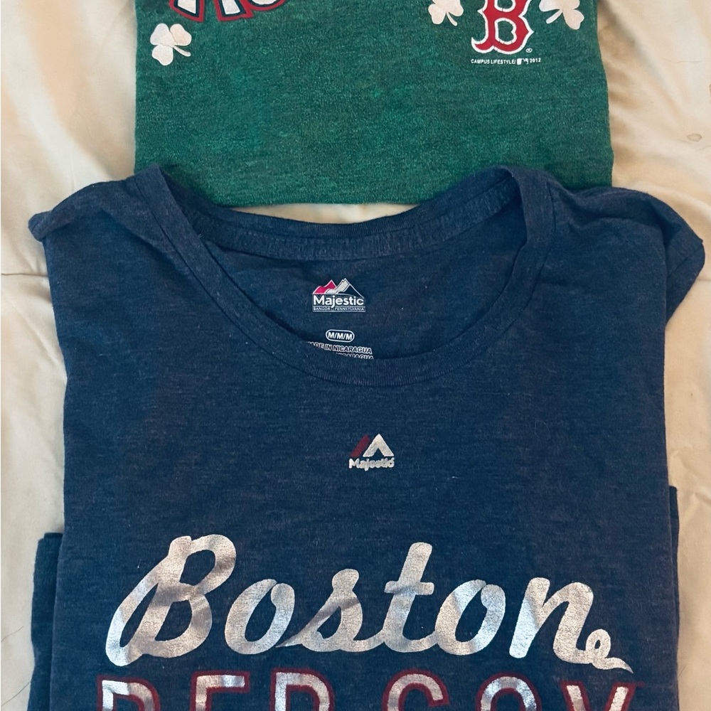 Boston Red Sox Tees in Green and Blue